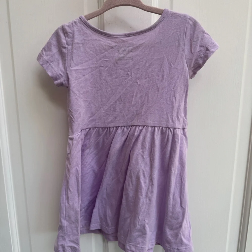 The Children’s Place 2T Girls Purple Short Sleeve Dress - Picture 4 of 4